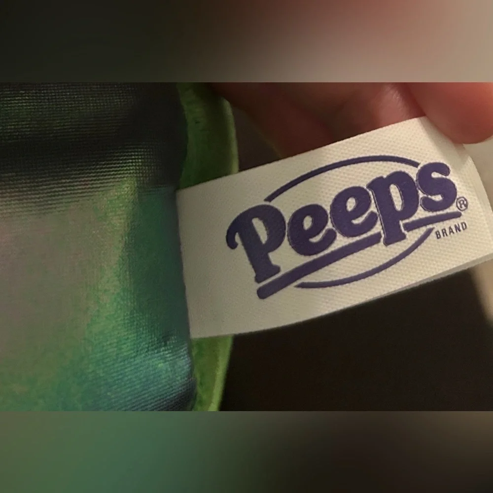 Peeps Soft Bunny Plush – Green (12”) 🐰✨ NEW - Picture 5 of 5